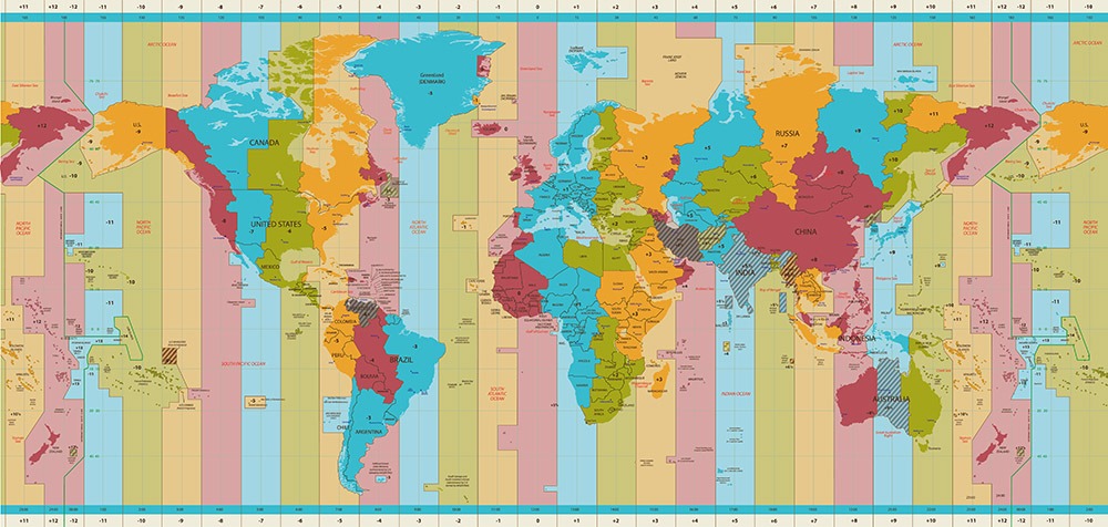 World Clock With Map Amira Gust