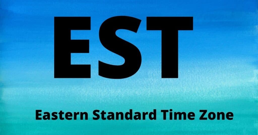 EST Eastern Standard Time Zone Local Time, Weather