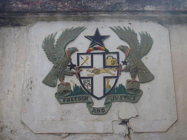 Ghana Coat of Arms at Cape Coast Castle